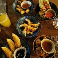 Variety of starters at Sen Vegan Cuisine - Moorenstraße in Dusseldorf