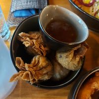 Extremely greasy bundles. at Sen Vegan Cuisine - Moorenstraße in Dusseldorf