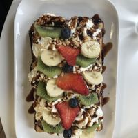Vegan waffle   at Strava in Krakow