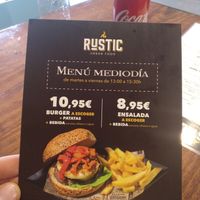 Oferta menú  at Rustic Urban Food in Esplugues De Llobregat