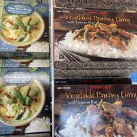 vegan curries   at Trader Joe's in Lynnwood