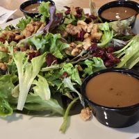 Vegan cranberry - walnut salad (minus feta) with dressing on the side at Beau Jo's in Arvada