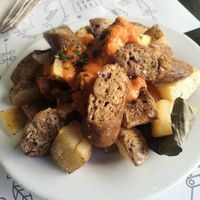 Patatas bravas at Veggie Beans and Shakes in Bogota