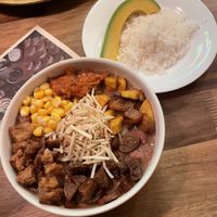 Red bean bowl  at Veggie Beans and Shakes in Bogota