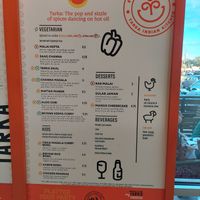 Menu at Tarka Indian Kitchen in San Antonio