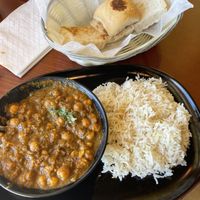 Chana masala with a side order of pav bread   at Tarka Indian Kitchen in San Antonio