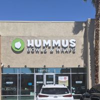 Front of restaurant at Hummus Bowls & Wraps in Las Vegas