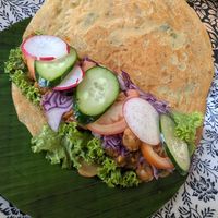 Inside the omelette at Hawa's Artisan Kitchen in Lahad Datu