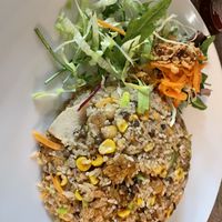 It’s a lot of rice  at Vina's Noodles & More in Leiden