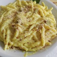 Carbonara pasta. So creamy and perfect! at Veg and Veg in Turin