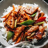 tofu and mixed veggie at Wok 'N Express in Austin