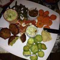 Vegan falafel platter at La Triskalla in Essaouira