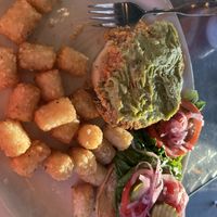 Double green burger (veggie burger with guac)  at Hot Rods 50's Diner in Alcoa