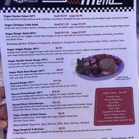 Vegan Menu   at Hot Rods 50's Diner in Alcoa