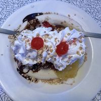 Vegan banana split  at Hot Rods 50's Diner in Alcoa