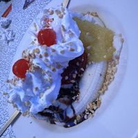 Vegan banana split  at Hot Rods 50's Diner in Alcoa