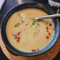 Potato Leek Soup at LesbiVeggies in Camden