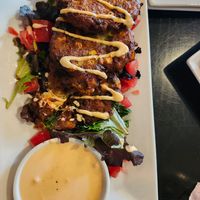 Corn fritters at LesbiVeggies in Camden