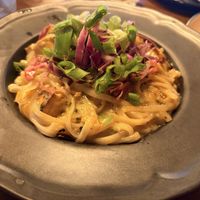 Coconut curry noodles  at LesbiVeggies in Camden