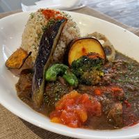 18 spice curry with seasonal vegetables at PLANT PLANET in Tokyo
