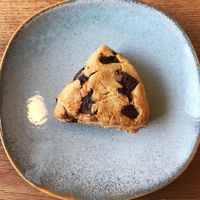 Vegan and Gluten Free Chocolate Chip Scone! Very moist and delicious. at PLANT PLANET in Tokyo