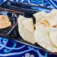 Nachos & dip! Don’t let its simple looks fool you..this is the booommbb!! at Capri Island Bakery Cafe in Laguna