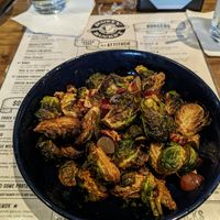 Brussels sprouts (made vegan by chef) at Rusty Bucket Restaurant and Tavern in Columbus