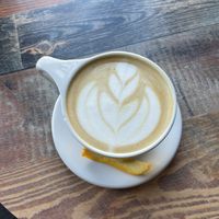 Rosemary maple latte  at Coat Check Coffee in Indianapolis