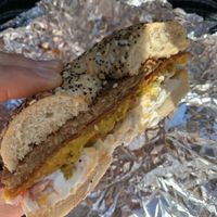 vegan caesar  at Seaside Bagels in Wilmington