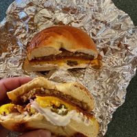 The vegan Caesar (couldn’t wait for the pic, had to munch)  at Seaside Bagels in Wilmington
