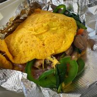 Wonder Woman omelet   at Seaside Bagels in Wilmington