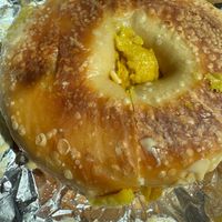 Vegan sausage egg and cheese at Seaside Bagels in Wilmington