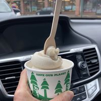 Vanilla soft serve (Vegan and GF)  at Divine Treasures in Manchester