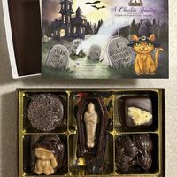 Halloween chocolate box at Divine Treasures in Manchester