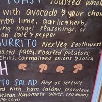 The vegan burrito and Avo toast at White Dove Coffee in Flagstaff