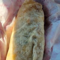 The vegan burrito at White Dove Coffee in Flagstaff