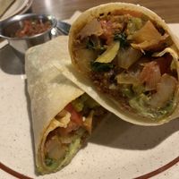 not mixed well and way a few more veggies than advertised, overall decent at White Dove Coffee in Flagstaff