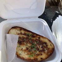 Garlic bread  at Roasted and Raw in Oakland