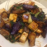 tofu and eggplant at Uncle Wong's in El Cerrito