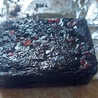 Cranberry brownie at Tong Ta & Tawan Bakery in Chiang Rai