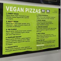 Vegan Menu  at 8 Slices Pizza in Strathmore