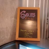 Daily soups are normally vegan  at Baked Cafe in Whitehorse