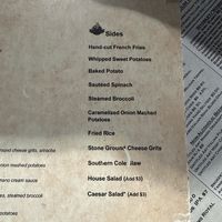Menu  at Local Goat in Pigeon Forge