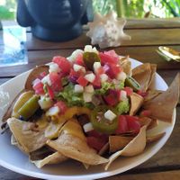 Nachos at Tierra Verde in Mahahual