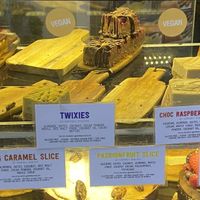 Vegan slice options   at The Good Food Bakery in Mornington