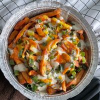 buffalo cheese fries at Burger Tree in Toronto