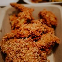 Chickn fingers. MIND BLOWING at Burger Tree in Toronto