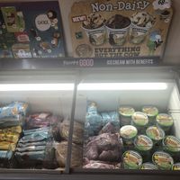 Vegan ice cream at Kafe Stadsparken Huskvarna in Jonkoping