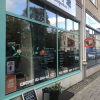 Seen from outside  at Kafe Stadsparken Huskvarna in Jonkoping