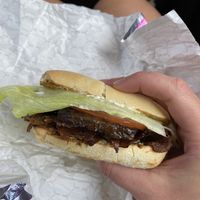 Vegan breakfast sandwich - crazy good! at Nimrods' in Stratford